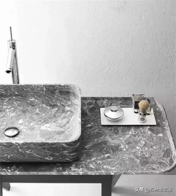 洗手池深色台面大理石发白,洗手池发白怎么去除