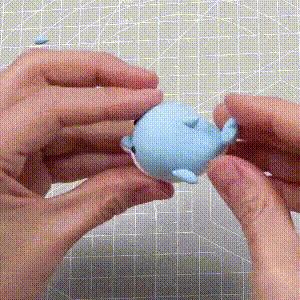 轻黏土可爱又简单的捏法,做一个简单可爱的小萌物用粘土捏