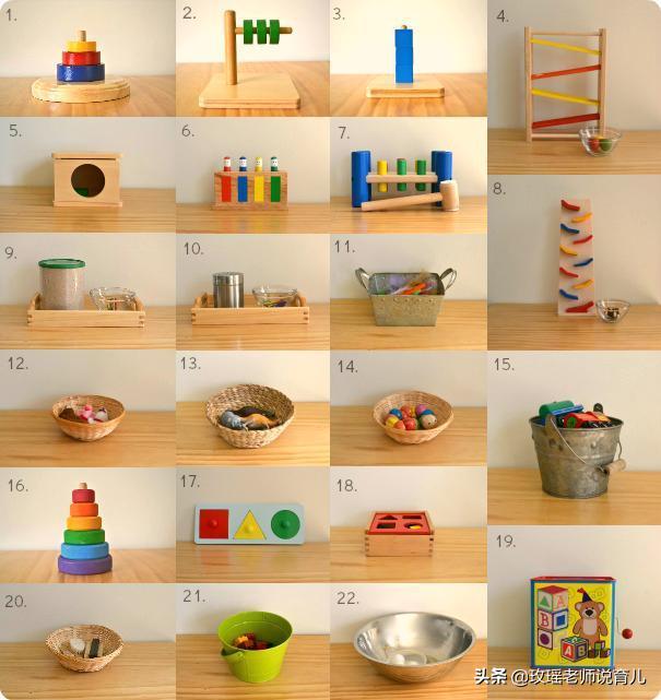 婴儿蒙氏早教0-1岁阶段教程,幼儿园蒙氏日常训练有哪些