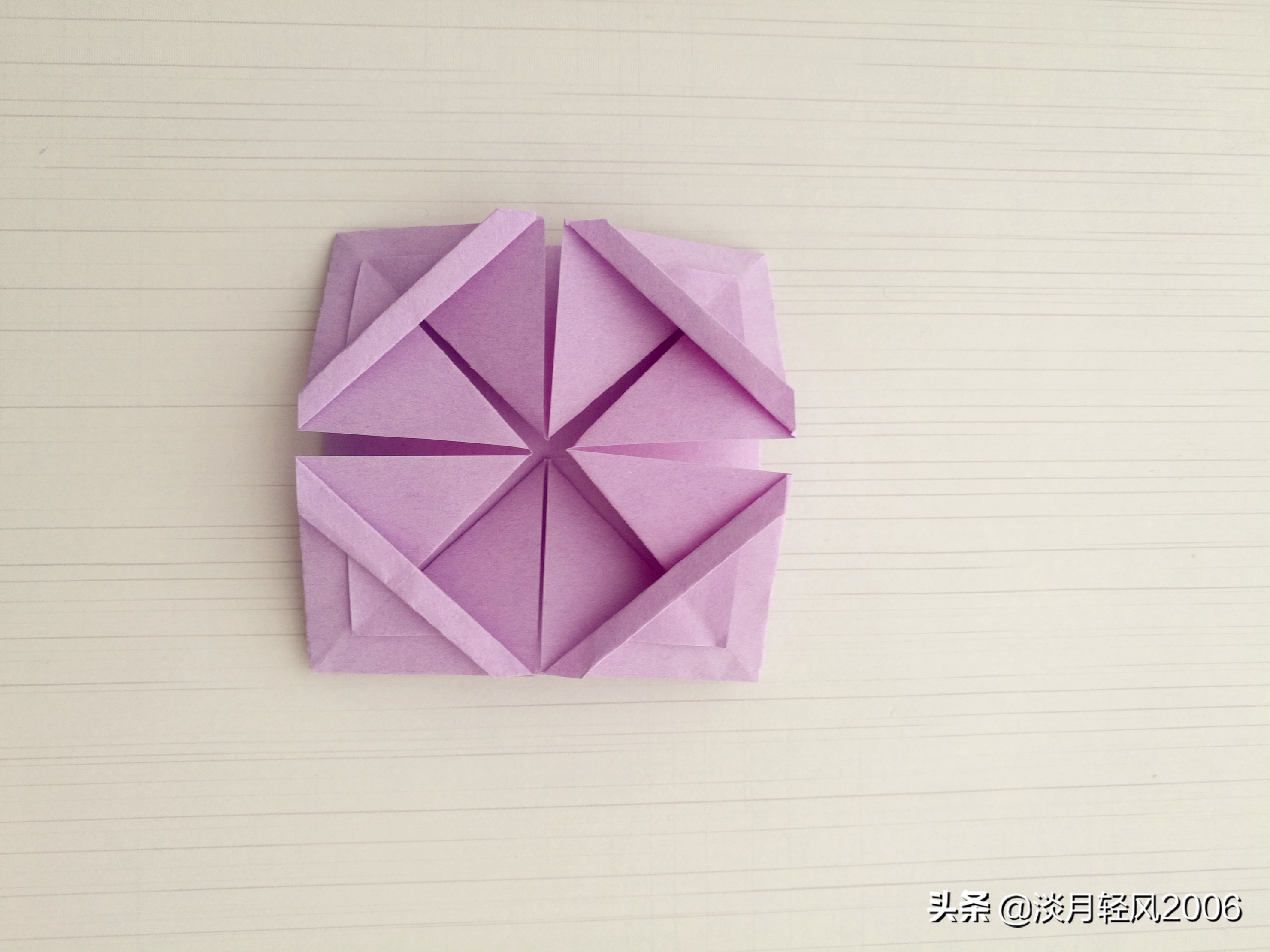 最简单的小花篮折纸,手工折纸小花篮怎么折