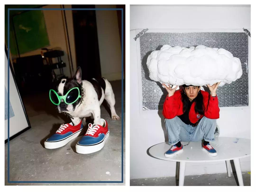 vans新款联名腰果花,vans黑白联名