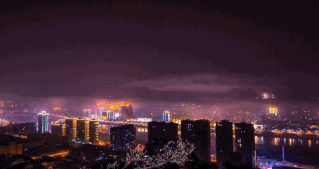 城市夜景儿童画简单又好画,夜晚的城市儿童画简单又漂亮