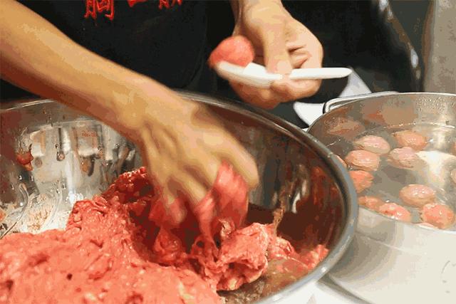 正宗潮汕牛肉丸纯手工第一名,潮汕正宗手打牛肉丸劲道爆汁