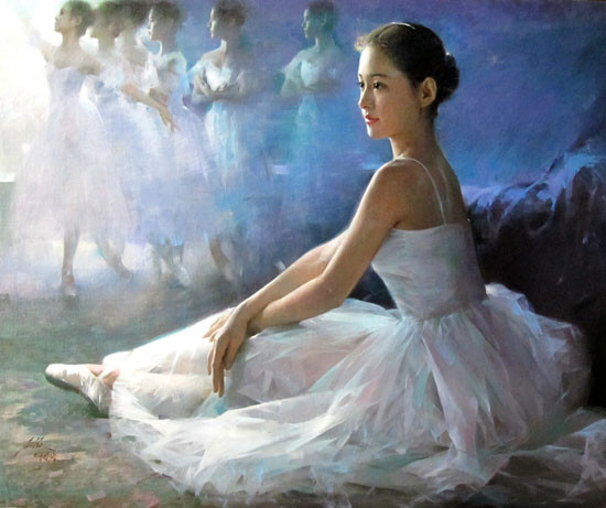 中国油画大师何岸油画欣赏,何岸油画风景写生作品