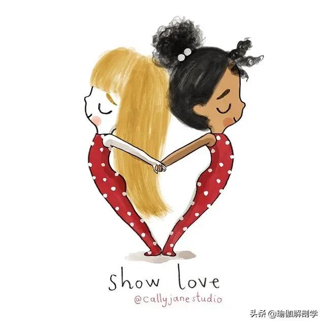 瑜伽小人唯美漫画,瑜伽倒立漫画图片