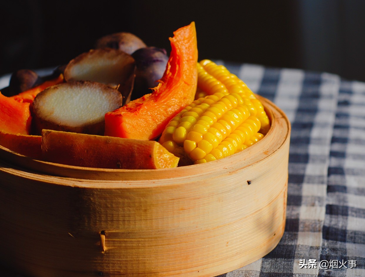 蒸五谷丰登,蒸山药南瓜玉米五谷丰登