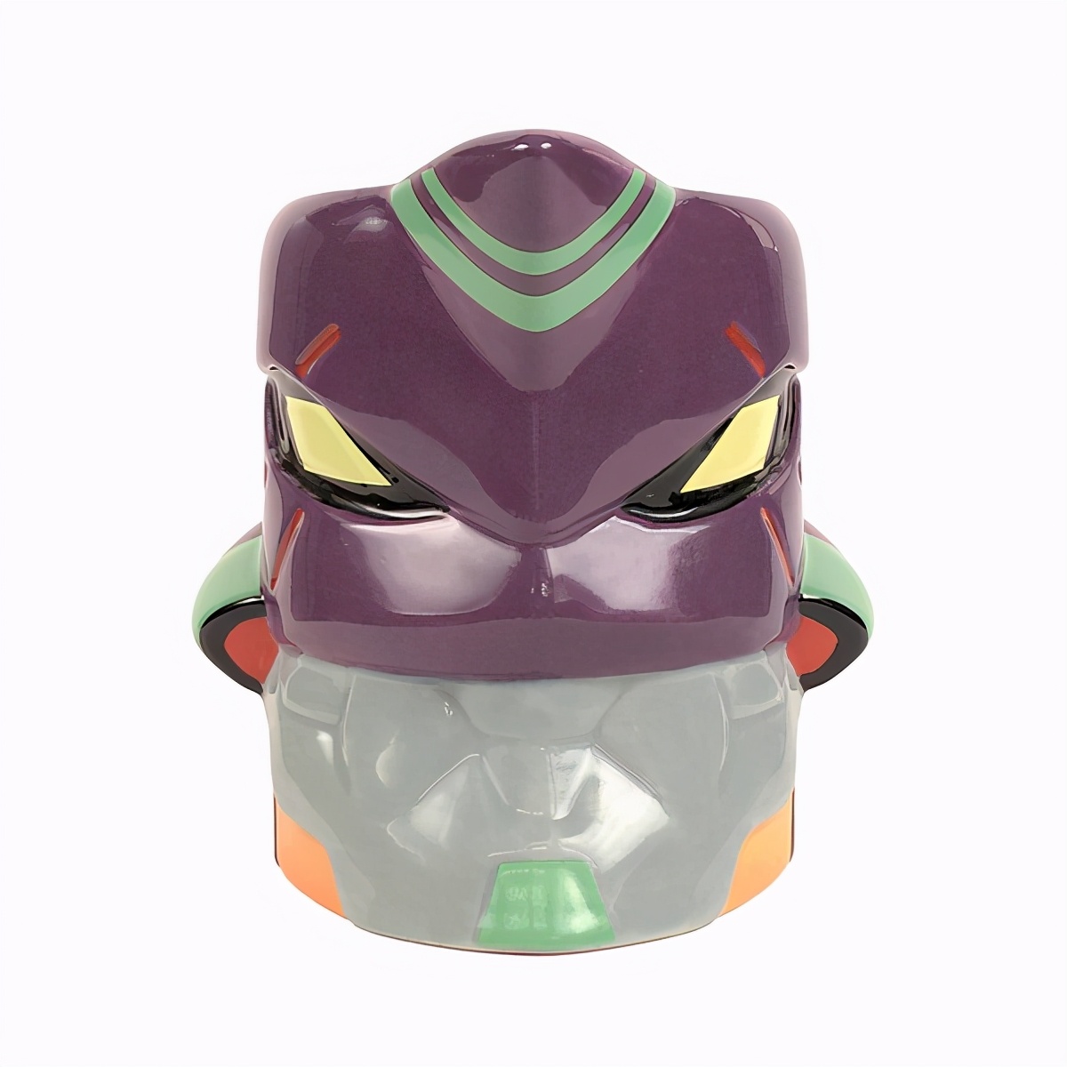 模玩周边:《新世纪福音战士》初号机/贰号机头部造型马克杯