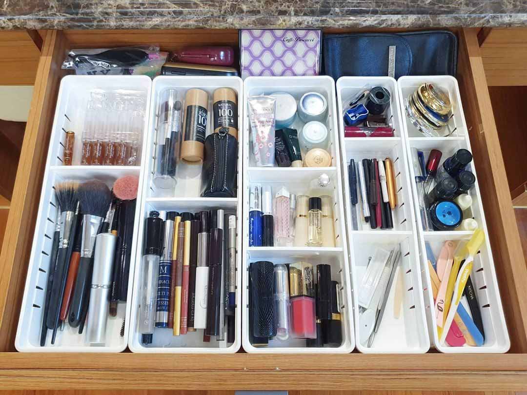 小姐姐沉浸式收纳化妆品,韩国小姐姐化妆品