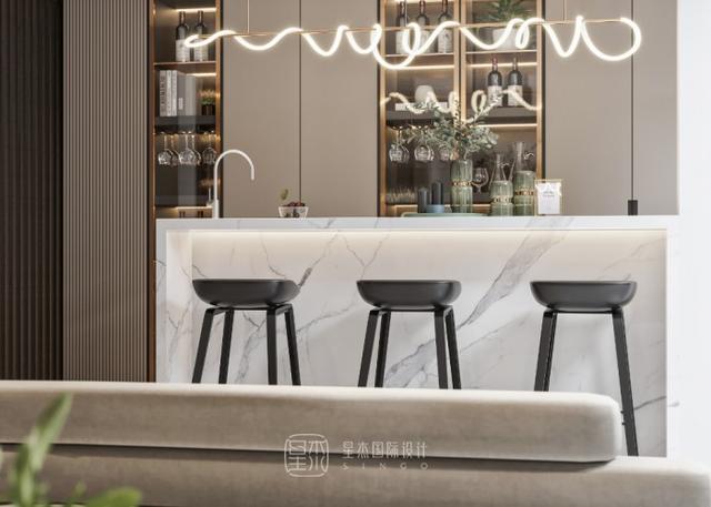 星杰装修风格效果图,星杰别墅挑高装修