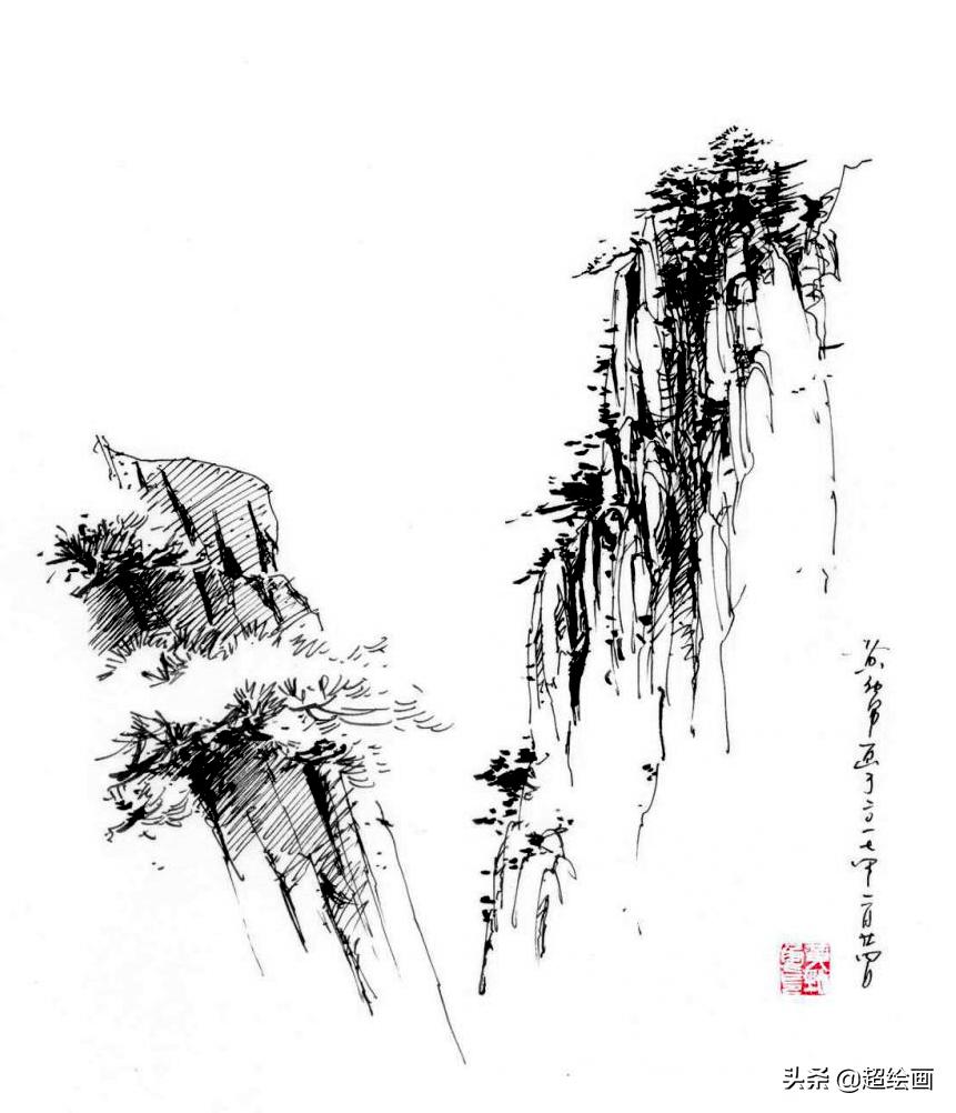 十大顶级钢笔画速写,钢笔速写100幅图片