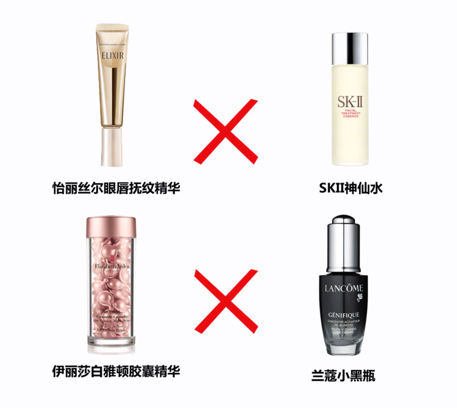 不能混搭的护肤品：olay和城野医生刺激，兰蔻搭错效果减半