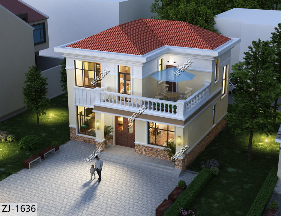 10款别墅一层带阁楼设计图,100套双层别墅设计图