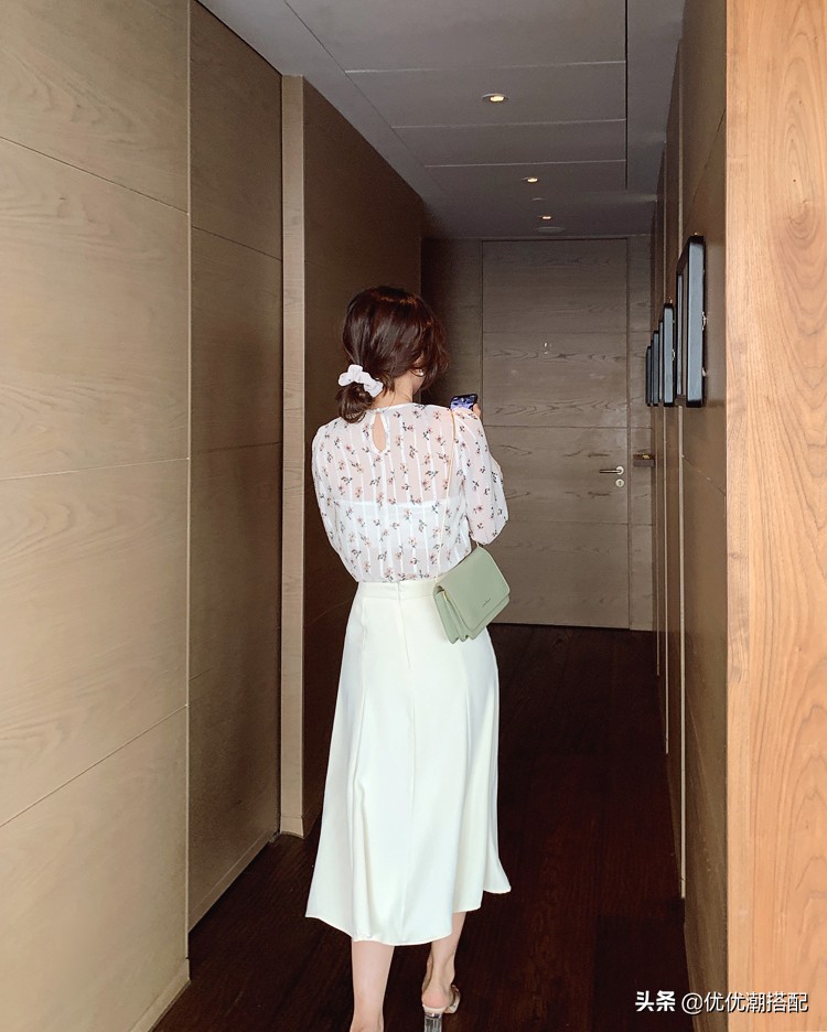 半身雪纺裙穿搭夏季小个子,夏季半身裙气质高级感40岁穿