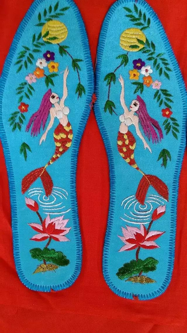 绣花鞋垫100种图案四格绣法,几何鞋垫图案鞋垫绣法