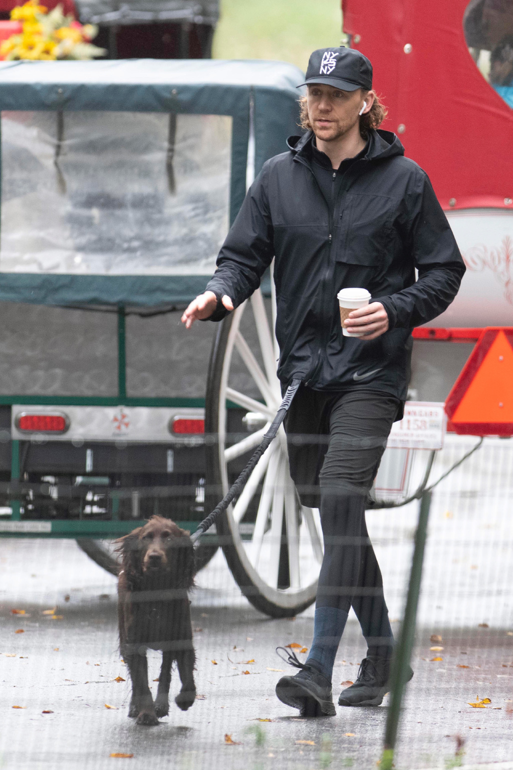 洛基出门遛狗,年轻洛基见到老年洛基