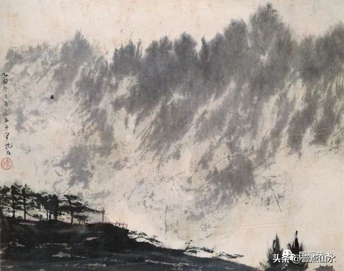 傅抱石山水全集,酣畅淋漓水彩画作品