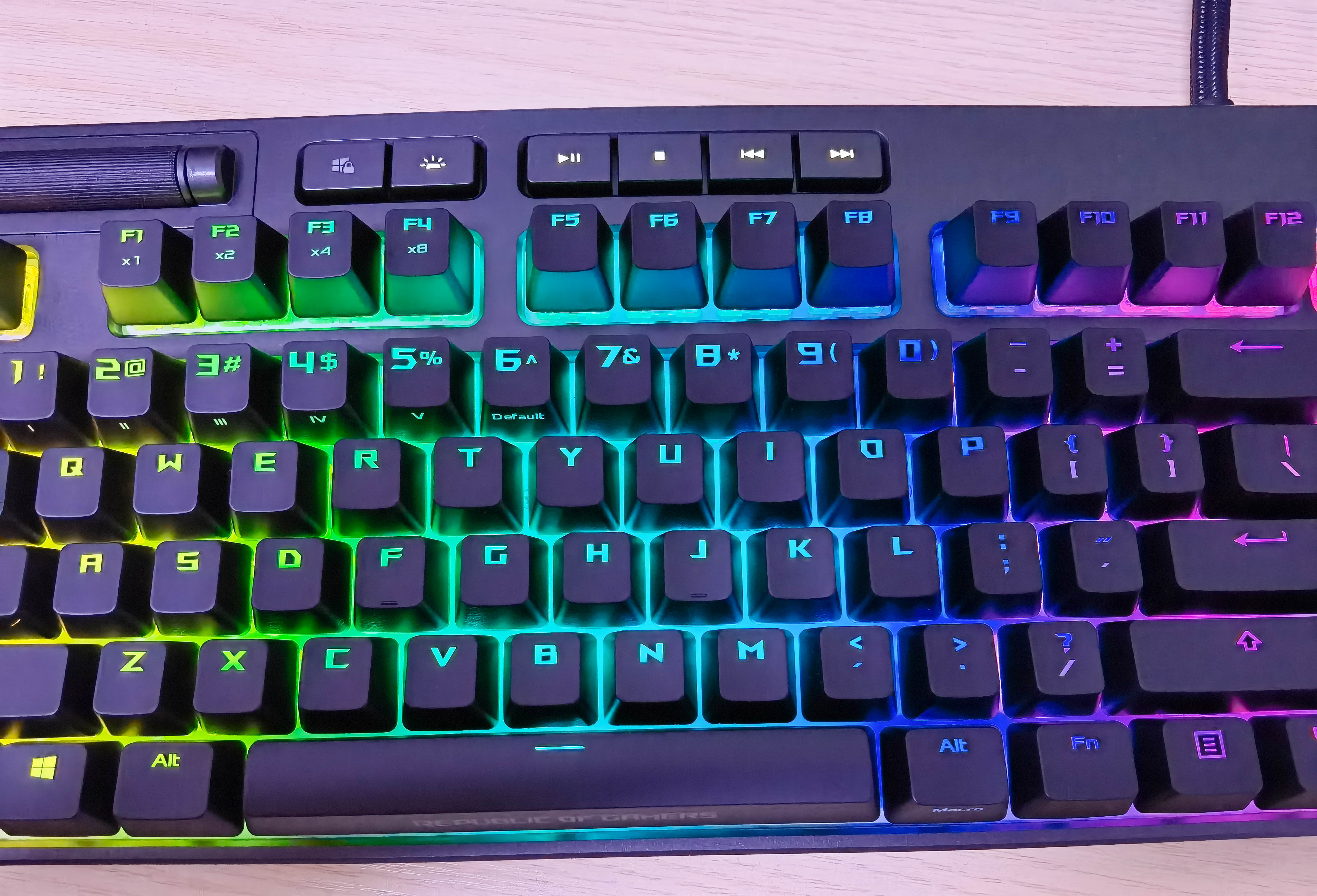 华硕rogflare键盘,rogstrixflare有线机械键盘