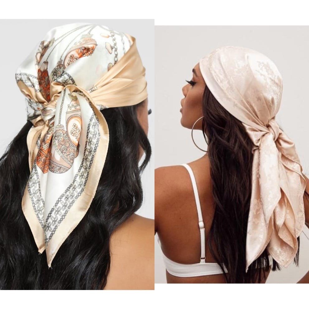 钩宽发带头巾100种图解,头巾的时尚戴法