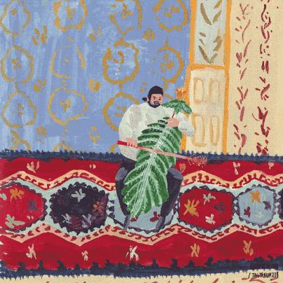 好看的动图系列,日本插画师ekuboon作品手绘