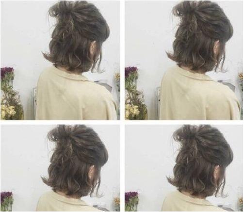 短发利落无刘海扎发,短发尴尬期半扎发