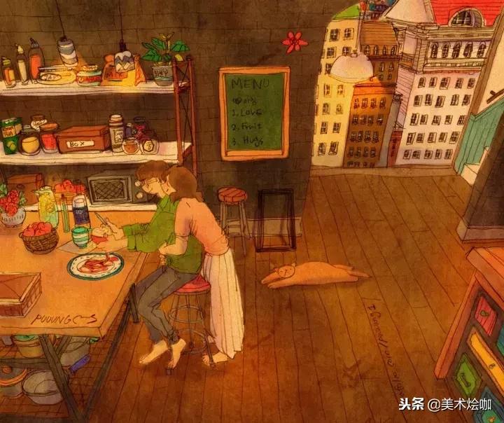 少女心爆棚的唯美插画,软萌插画清新少女心