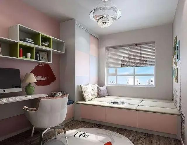 多功能小卧室的首选—榻榻米床加连体柜带书桌书柜