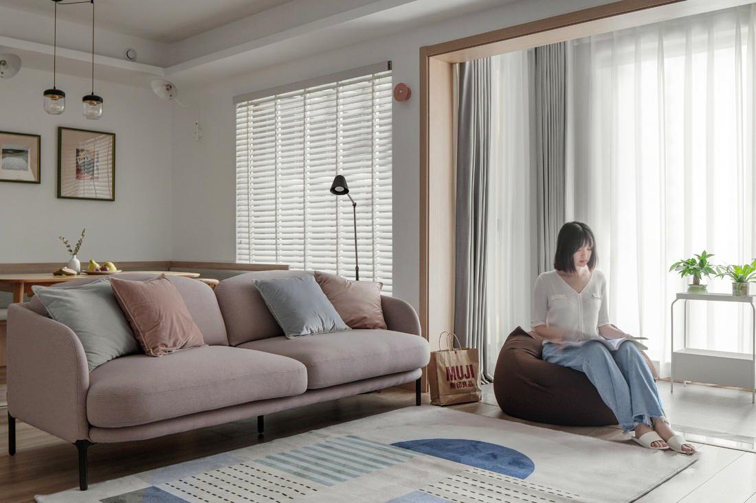 140平简约浅色系装修,轻奢浅冷色调装修高级感120平