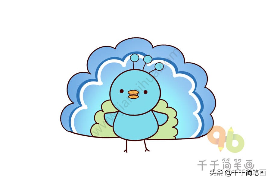 20种常见动物简笔画,儿童简笔画入门动物0-3岁零基础