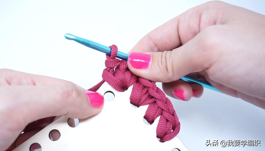 简单大方钩编单肩包图解,简单勾织小包包方法