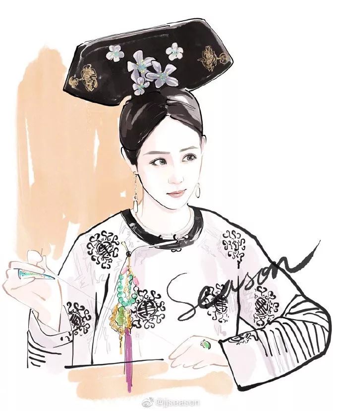 精美水墨插画,那些浪漫的水墨画插画