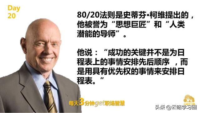 云略话职场｜20掌控工作重心的8020法则