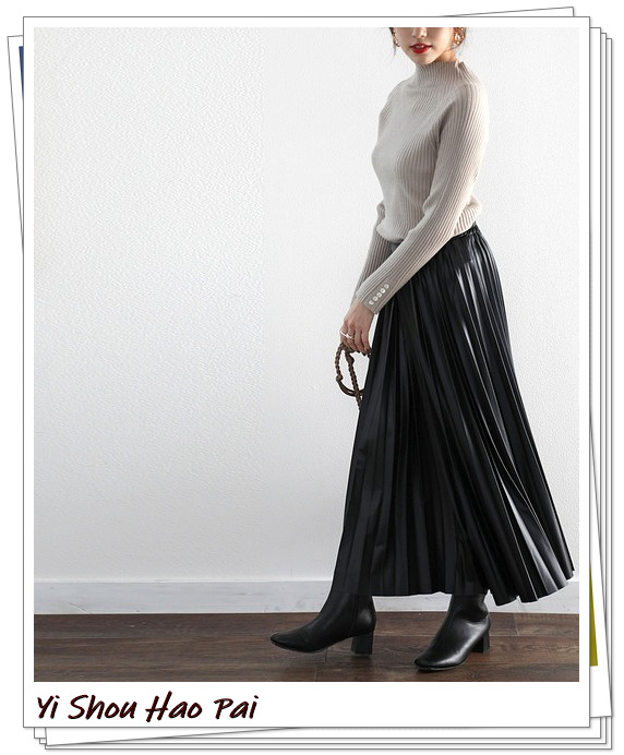 半身百褶裙的穿搭方法冬款,百褶半身裙穿搭秋冬小个子