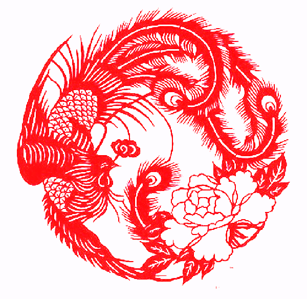 对称图形剪纸窗花,民俗窗花介绍