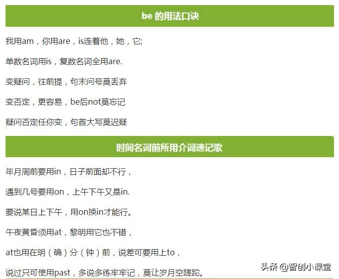 学英语语法顺口溜掌握小学英语,英语语法基础知识大全儿童英语