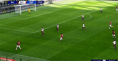 热那亚米兰阵容,热那亚1-1国米