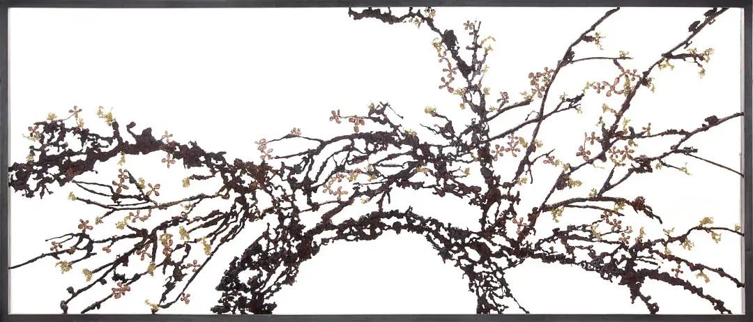 白铜梅花,紫铜梅花