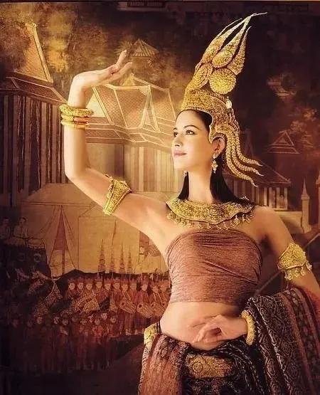 泰国传统服饰男士,泰国服饰传统女装图片