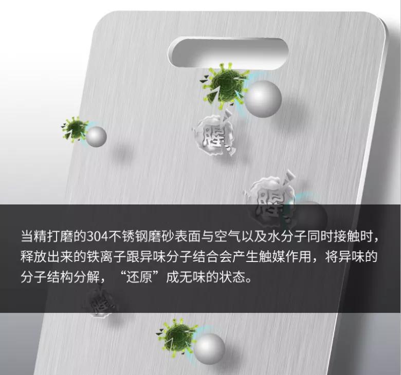 不锈钢防霉抗菌砧板,德国304不锈钢菜板抑菌双面