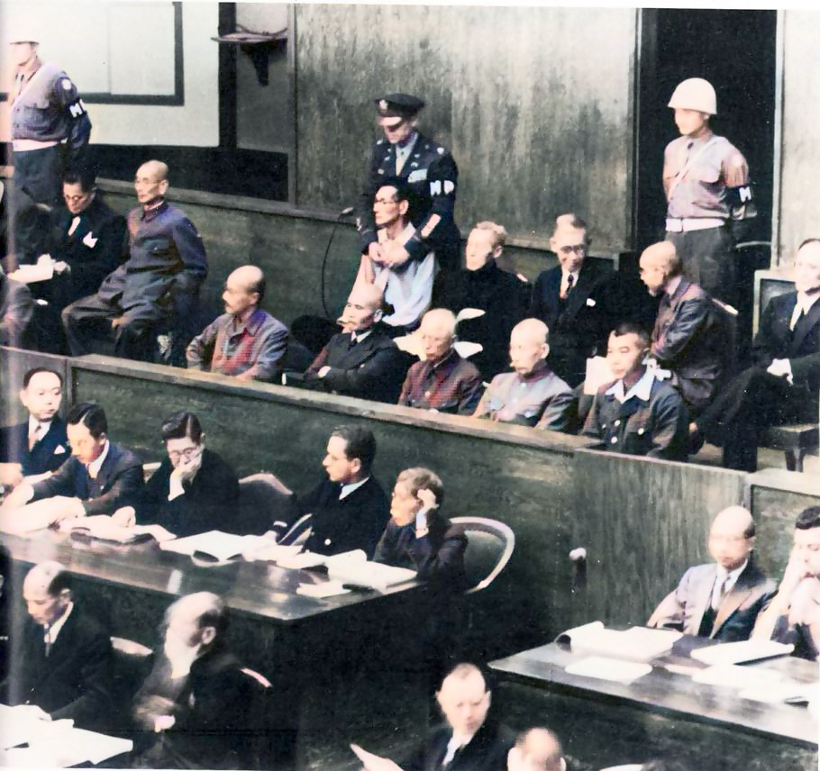 战犯老照片,处决日本七大战犯影像