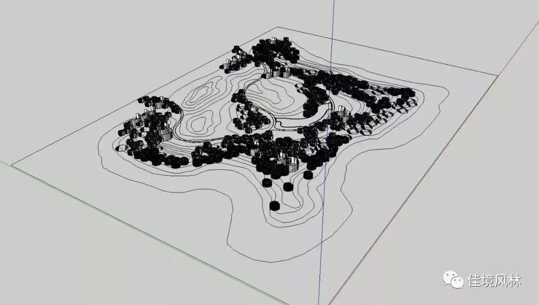 sketchup景观庭院建模步骤,sketchup景观建模入门教程