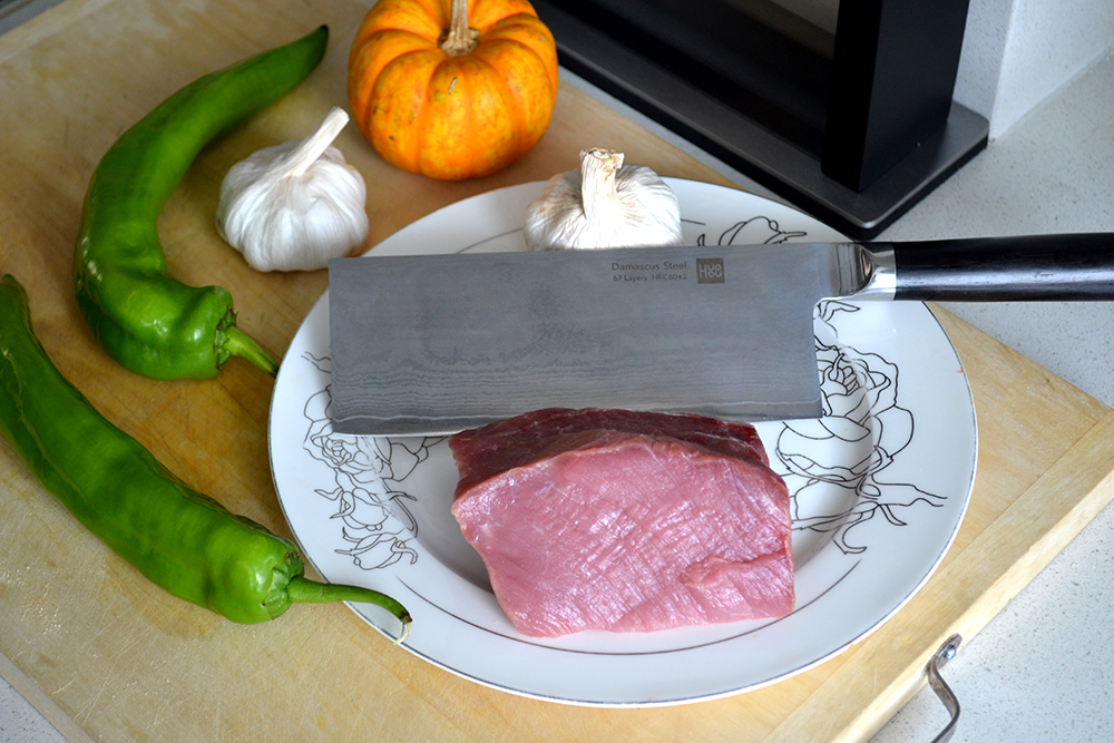 小米火候大马士革刀五件套,小米有品大马士革套刀