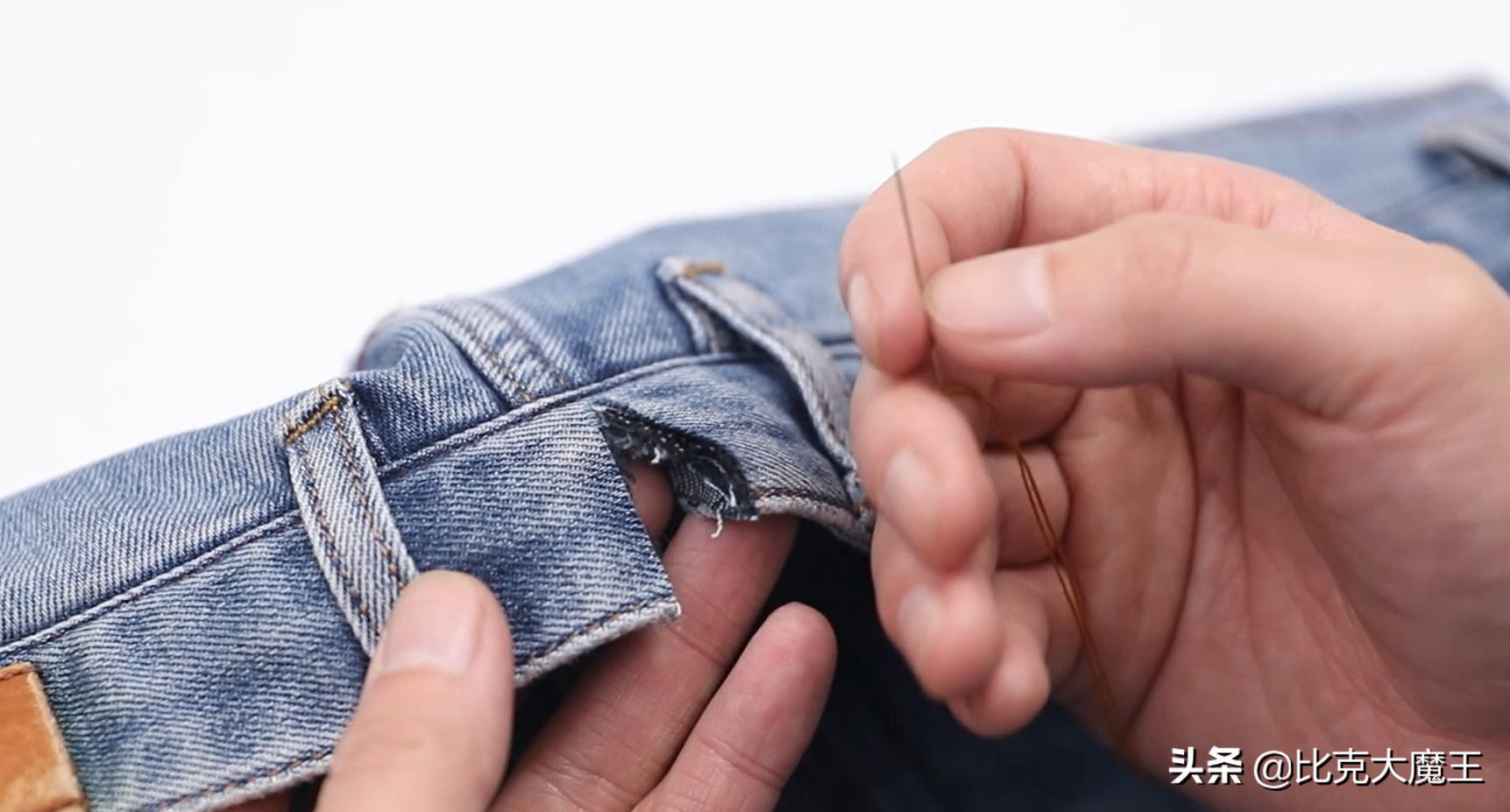 牛仔裤裤腰太大怎么剪掉小妙招,牛仔裤腰太小怎么换裤腰