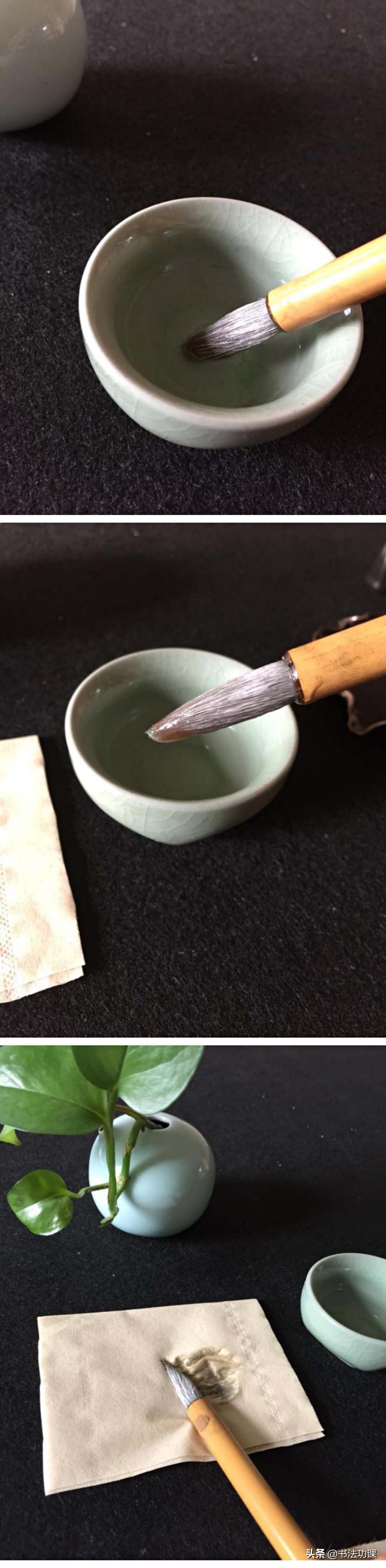你不是洗笔，是在毁笔！教你5步洗笔法