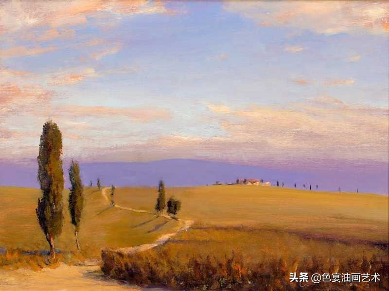 现代风景油画高清大图,后现代油画素材