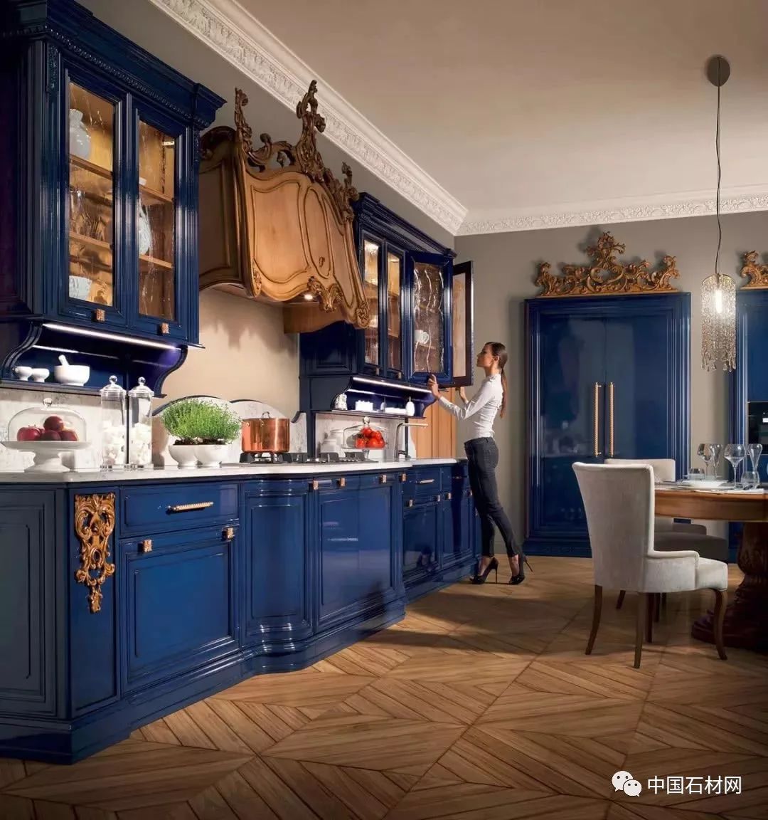 大理石设计厨房,厨房大理石极简风格