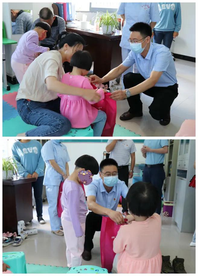 寿宁县领导情系脑瘫儿童