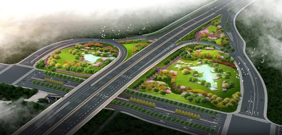 昆山市隧道,隧道里的立交桥