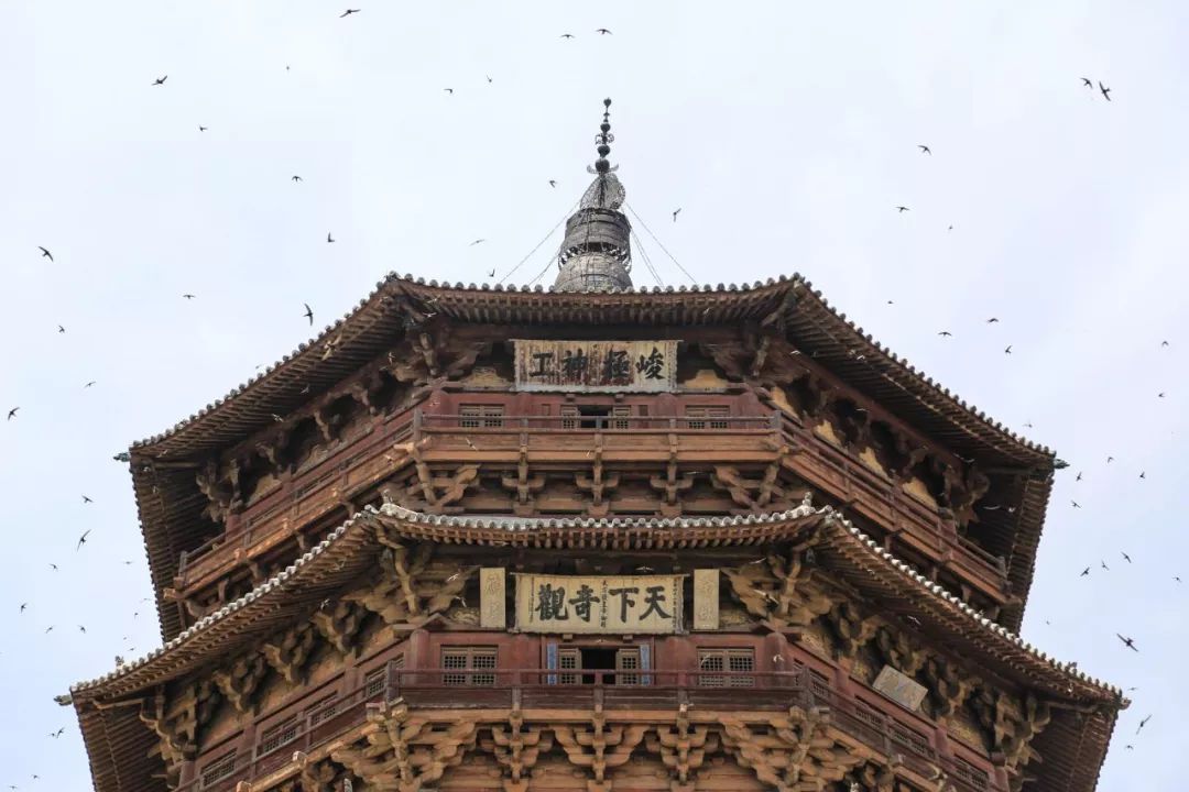 应县木塔屹立千年却无人能修,中国最美古塔视频