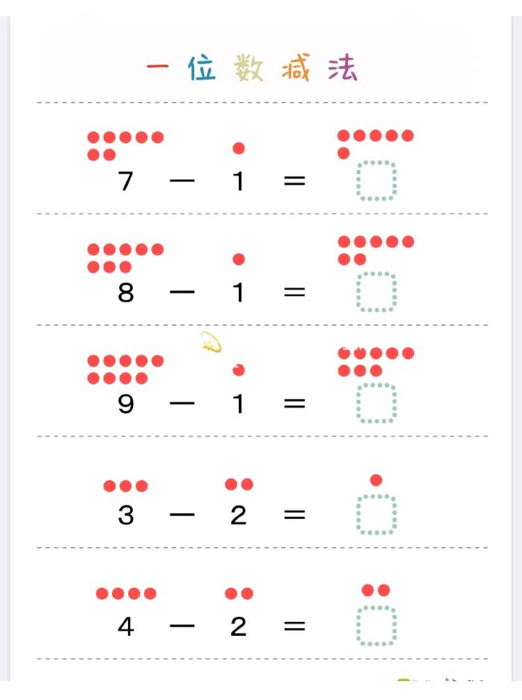 数学启蒙1-10加减法教案,一年级口算题100道混合加减10以内