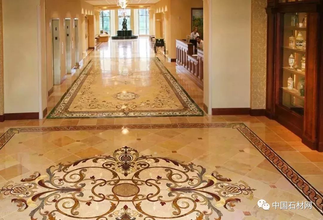 中式别墅石材水刀拼花图册,顶级石材水刀拼花